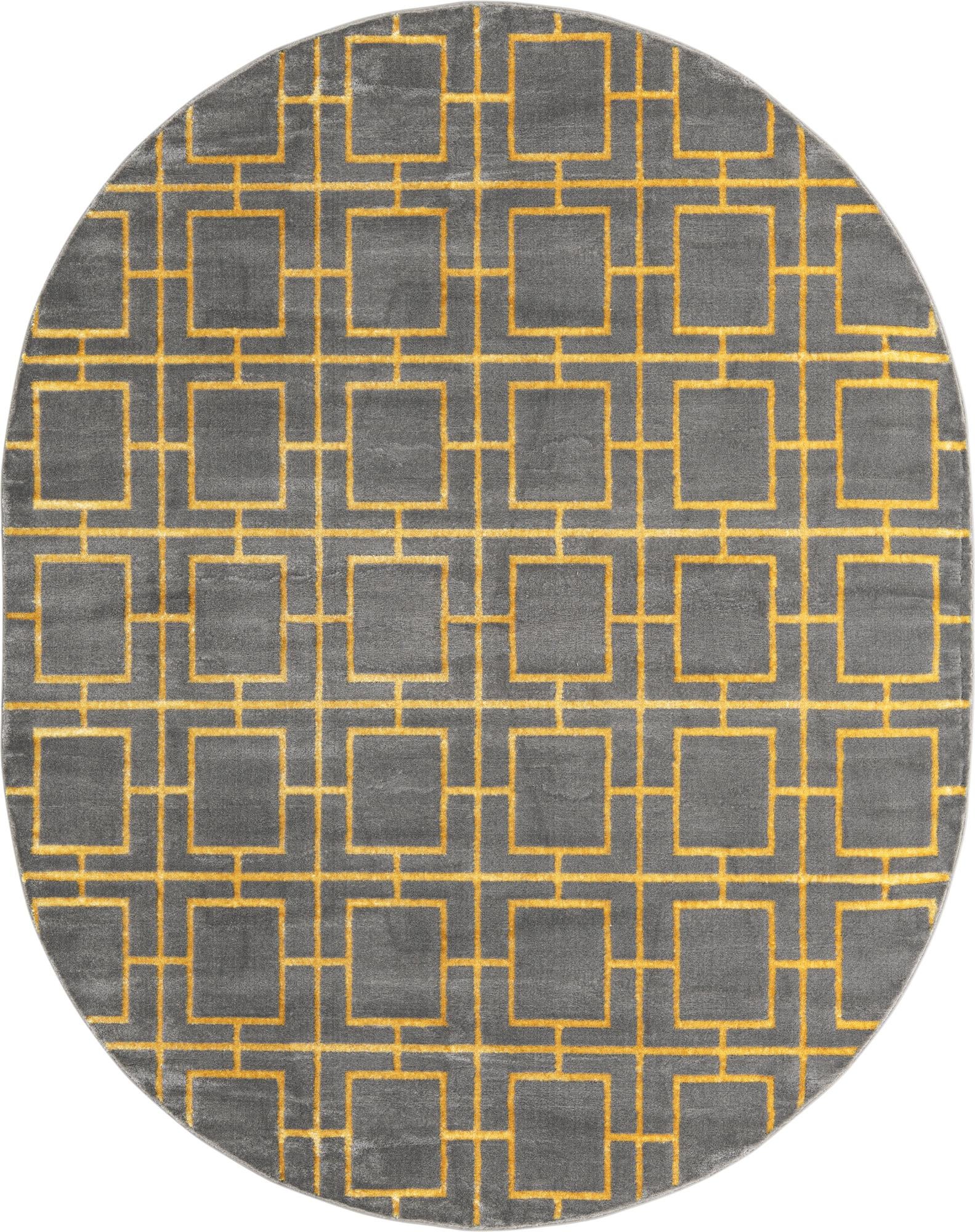 7' 10 x 10' Marilyn Monroe™ Glam Deco Oval Rug
