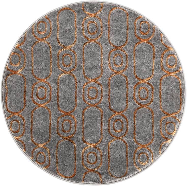 Detail image of 3' x 3' Vogue Geo Round Rug