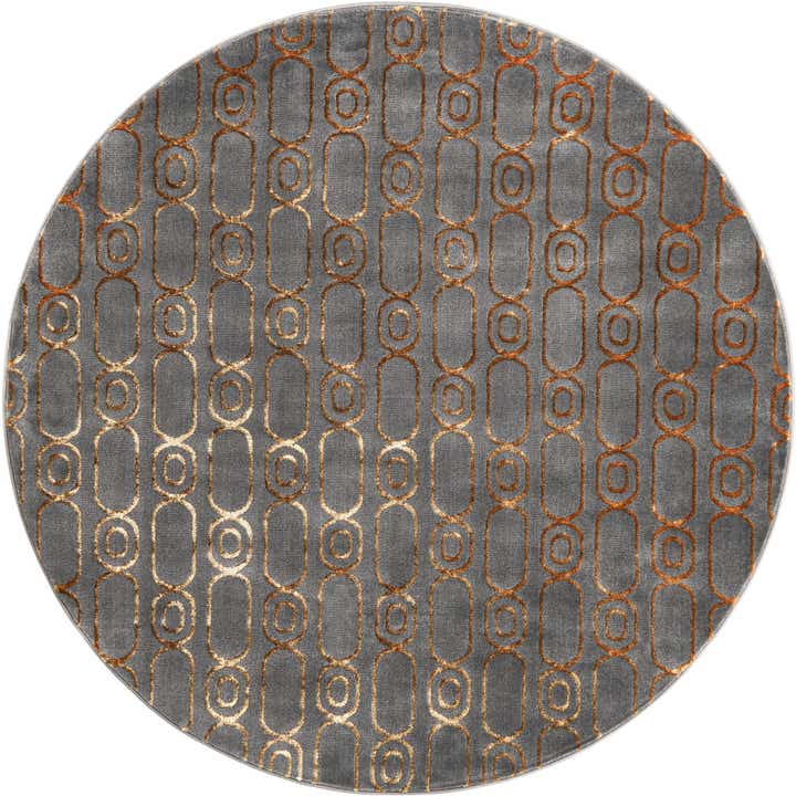 6' x 6' Vogue Geo Round Rug