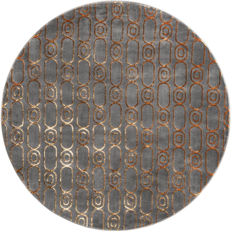 Detail image of 6' x 6' Vogue Geo Round Rug