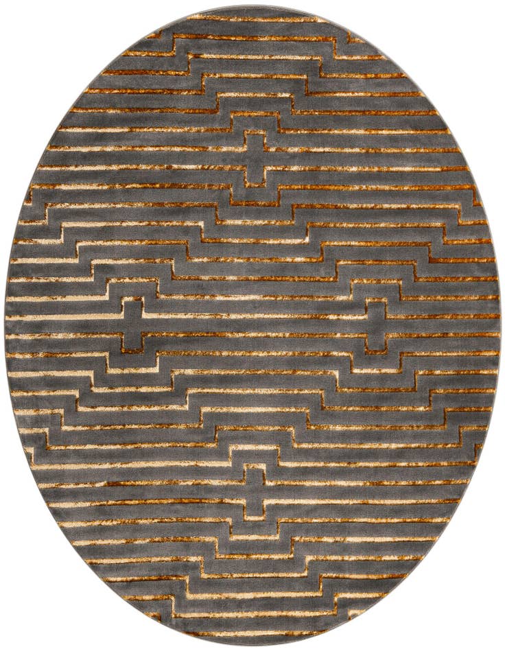 Detail image of 10' x 10' Vogue Geo Round Rug