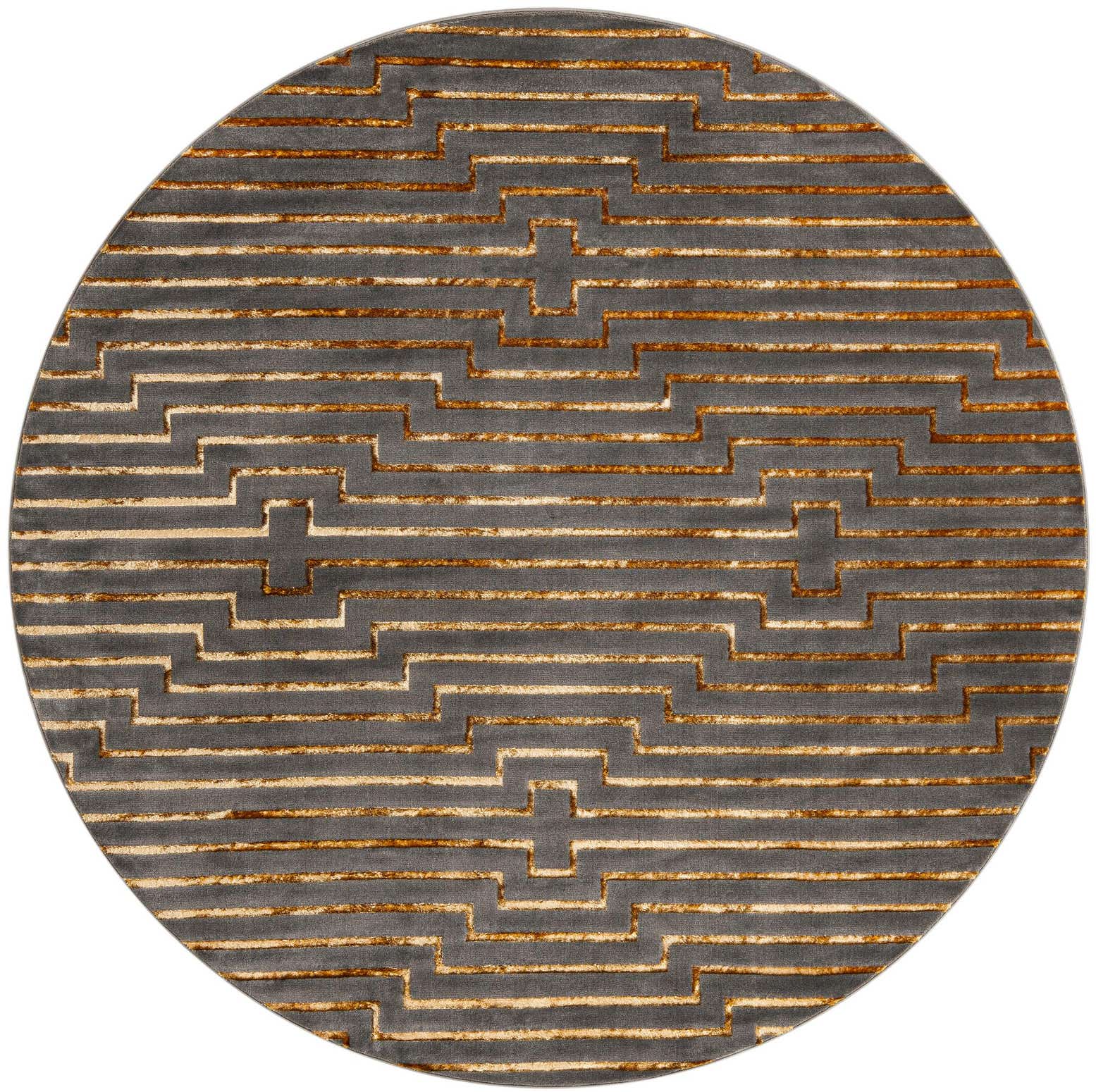 10' x 10' Vogue Geo Round Rug