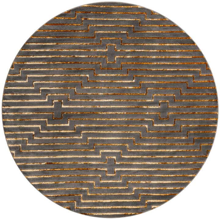 10' x 10' Vogue Geo Round Rug