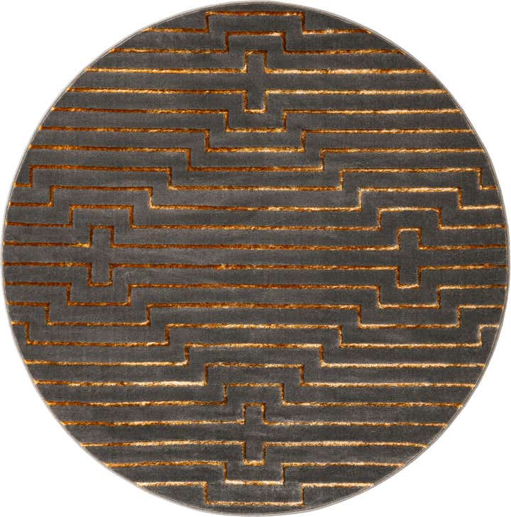 6' x 6' Vogue Geo Round Rug