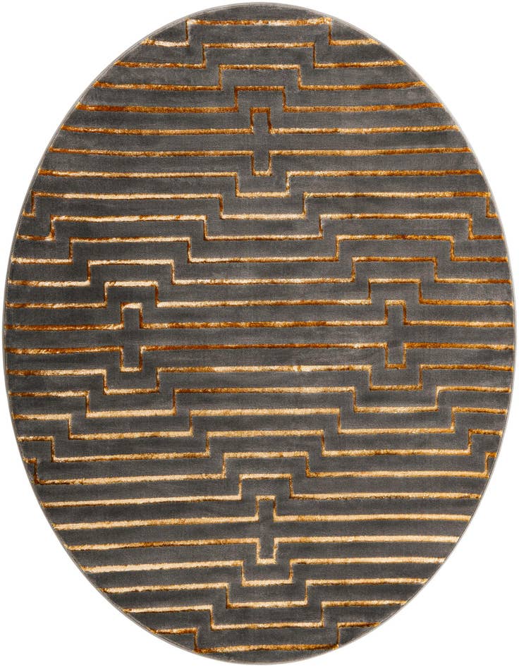 Detail image of 7' 10 x 7' 10 Vogue Geo Round Rug