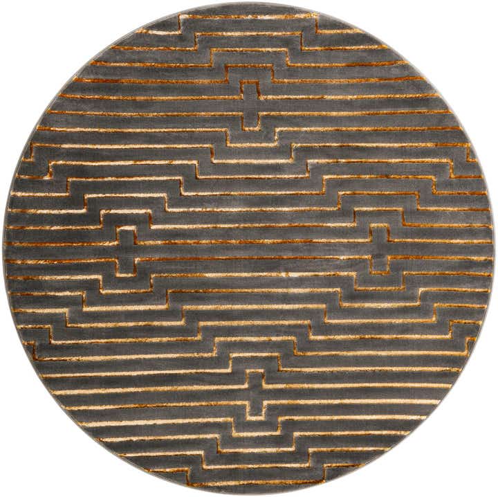 7' 10 x 7' 10 Vogue Geo Round Rug