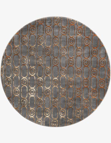 6' x 6' Vogue Geo Round Rug