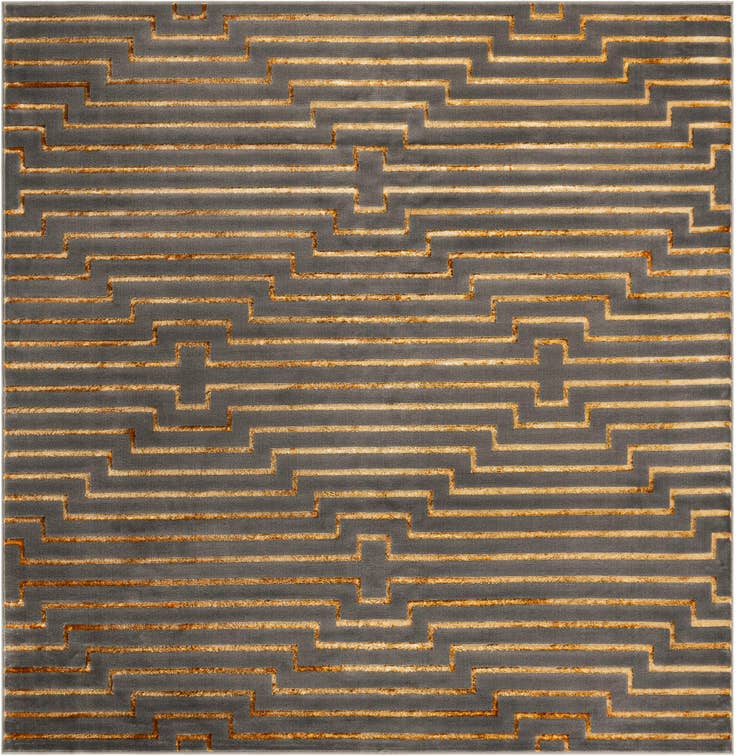 Detail image of 10' x 10' Vogue Geo Square Rug