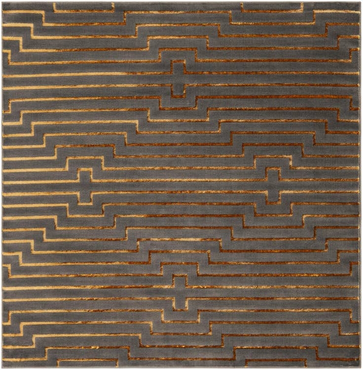 Detail image of 7' 10 x 7' 10 Vogue Geo Square Rug
