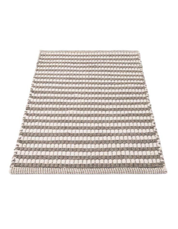 Detail image of 2' x 3' 2  Hand Woven Braided Chindi Rug