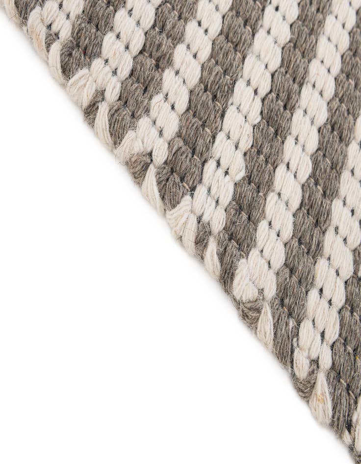 Detail image of 2' x 3' 2  Hand Woven Braided Chindi Rug