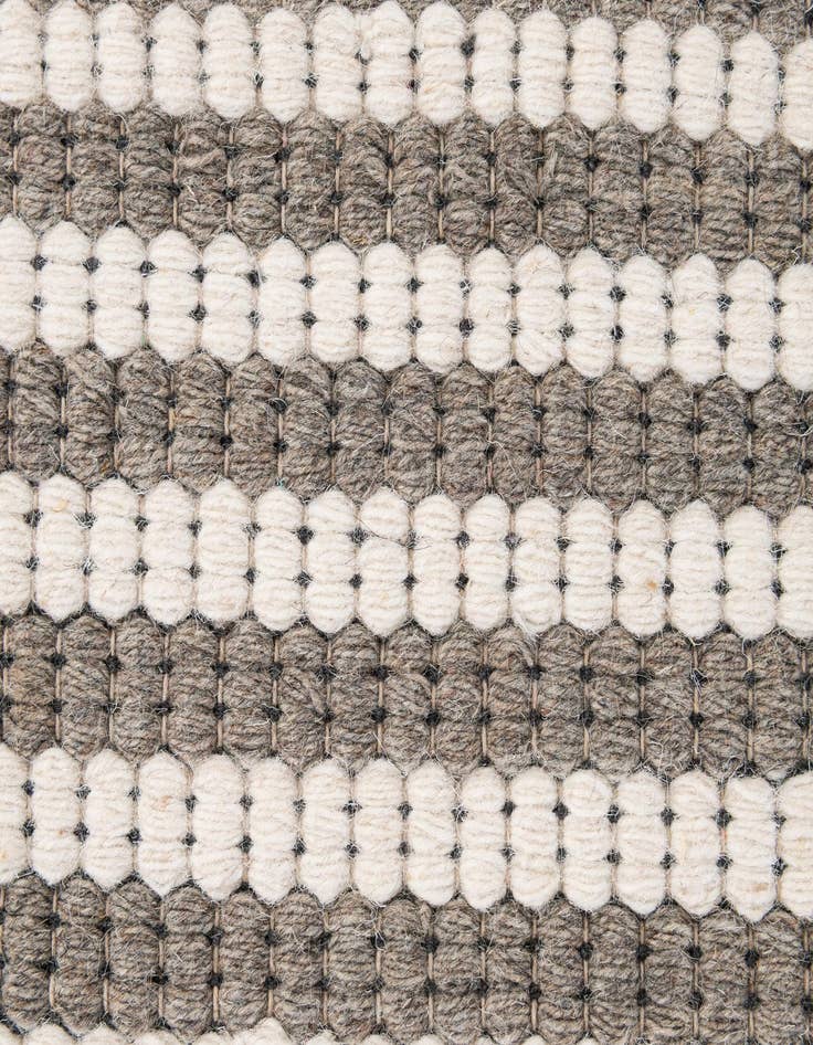 Detail image of 2' x 3' 2  Hand Woven Braided Chindi Rug