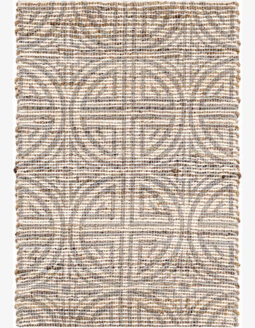 2' x 3' 1 Hand Woven Chenille Jute Rug