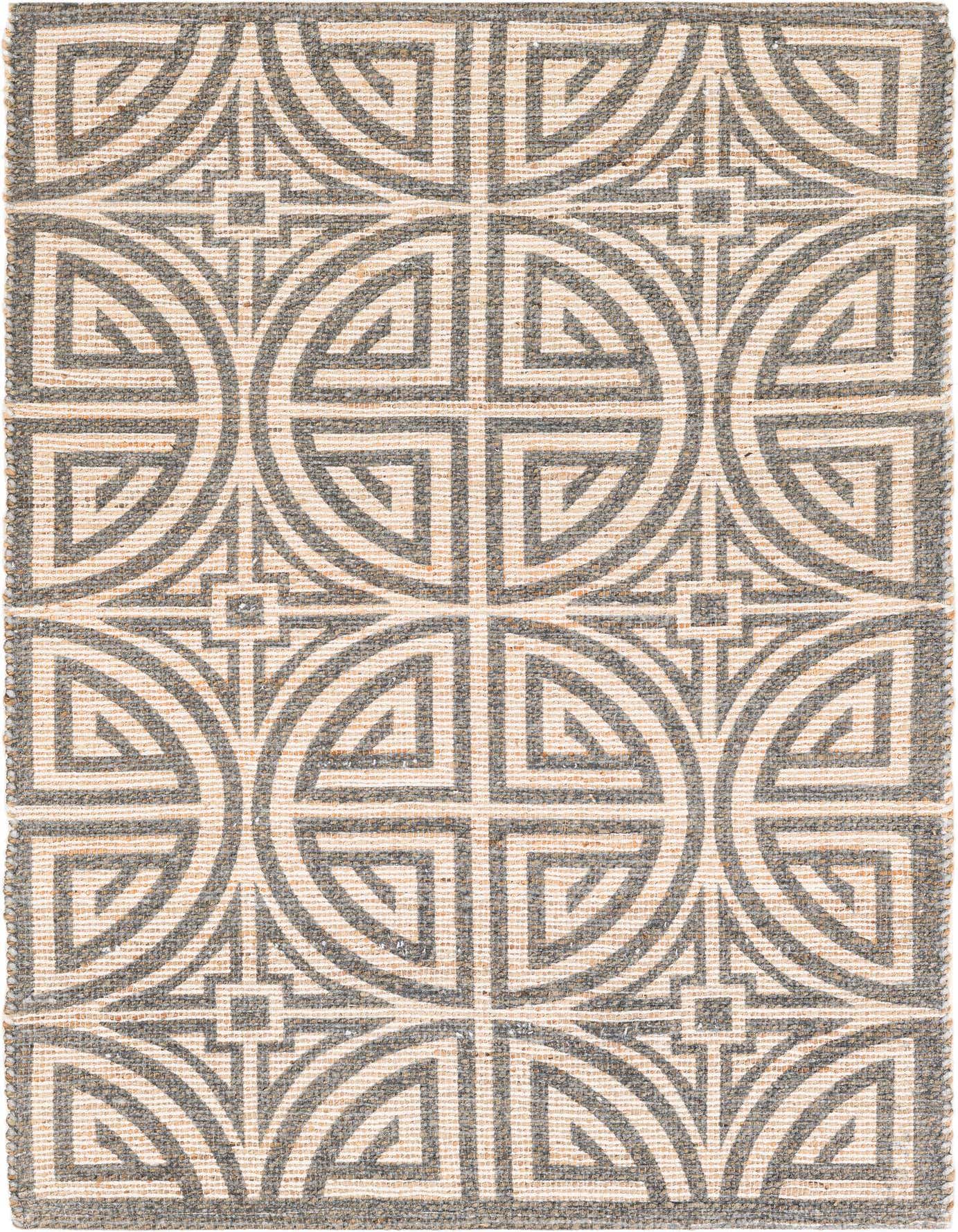 4' 1 x 6' 1 Hand Woven Chenille Jute Rug