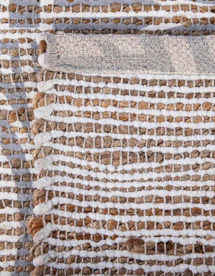 Detail image of 9' x 12' Hand Woven Chenille Jute Rug