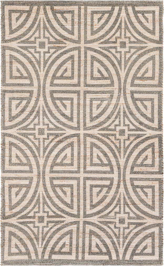 5' 1 x 8' Hand Woven Chenille Jute Rug