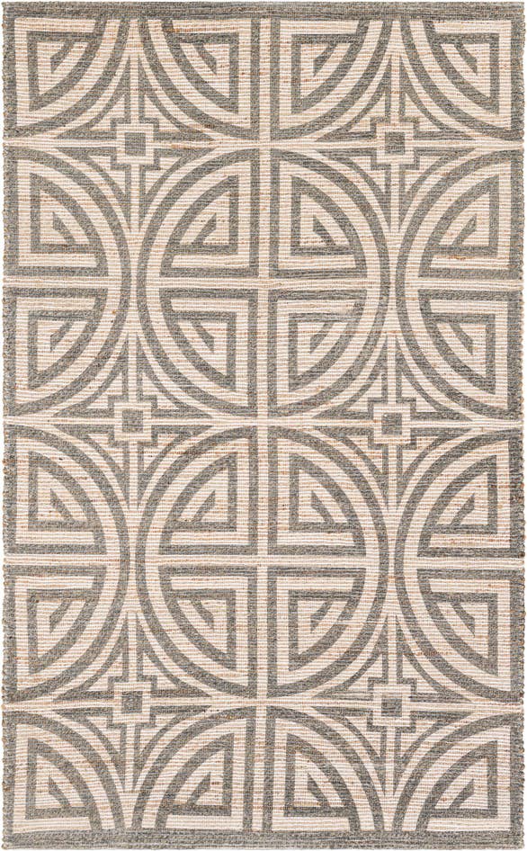 Detail image of 5' 1 x 8' Hand Woven Chenille Jute Rug