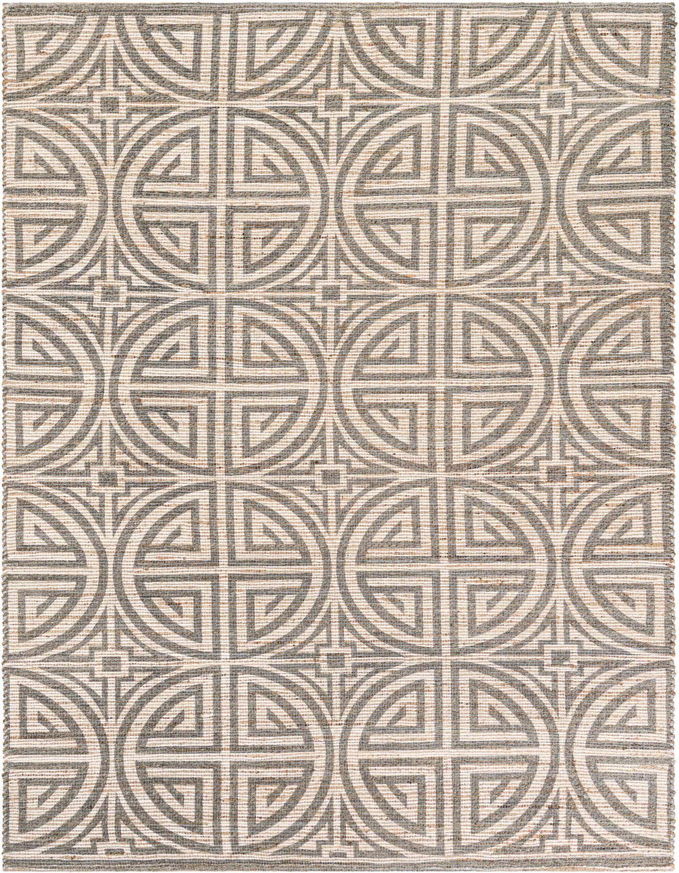 6' 1 x 9' Hand Woven Chenille Jute Rug