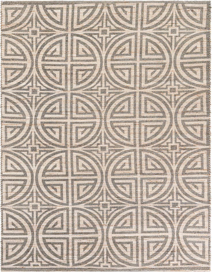 Detail image of 6' 1 x 9' Hand Woven Chenille Jute Rug