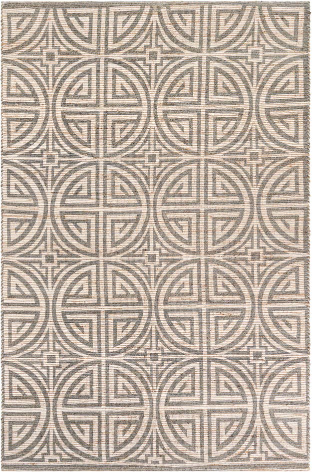 Detail image of 6' 1 x 9' Hand Woven Chenille Jute Rug