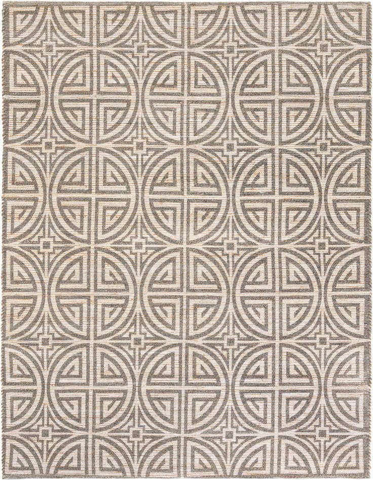 Detail image of 7' 10 x 10' Hand Woven Chenille Jute Rug