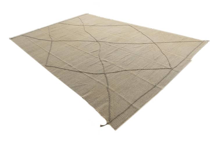 Detail image of 9' 5 x 14' 5 Hand Knotted Moroccan Wool Rug