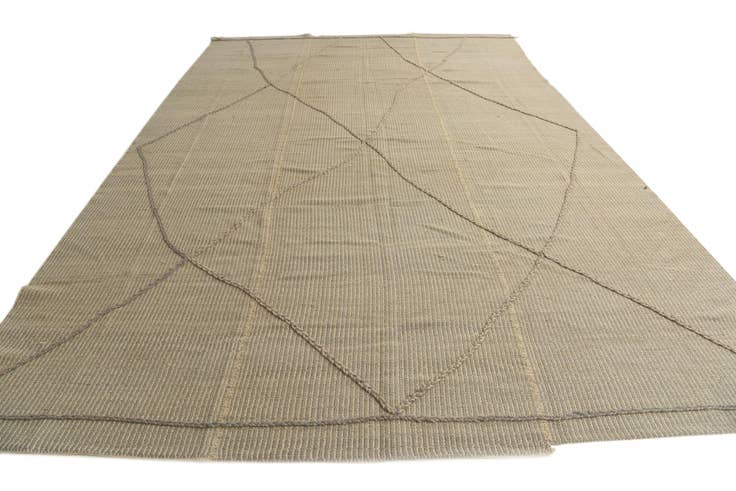 Detail image of 9' 5 x 14' 5 Hand Knotted Moroccan Wool Rug