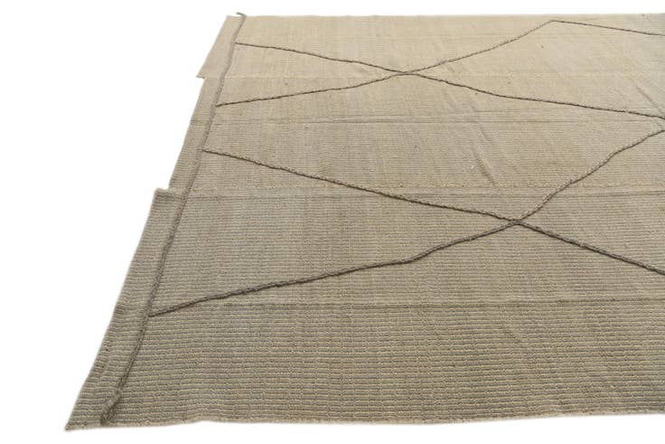 Detail image of 9' 5 x 14' 5 Hand Knotted Moroccan Wool Rug