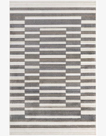Gray and Ivory Odyssey Rug