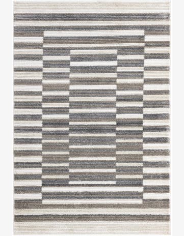 Gray and Ivory Odyssey Rug