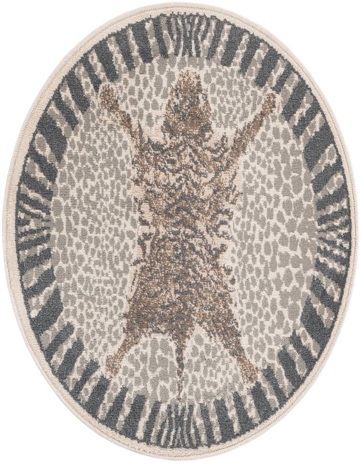 Detail image of 3' x 3' Safari Round Rug