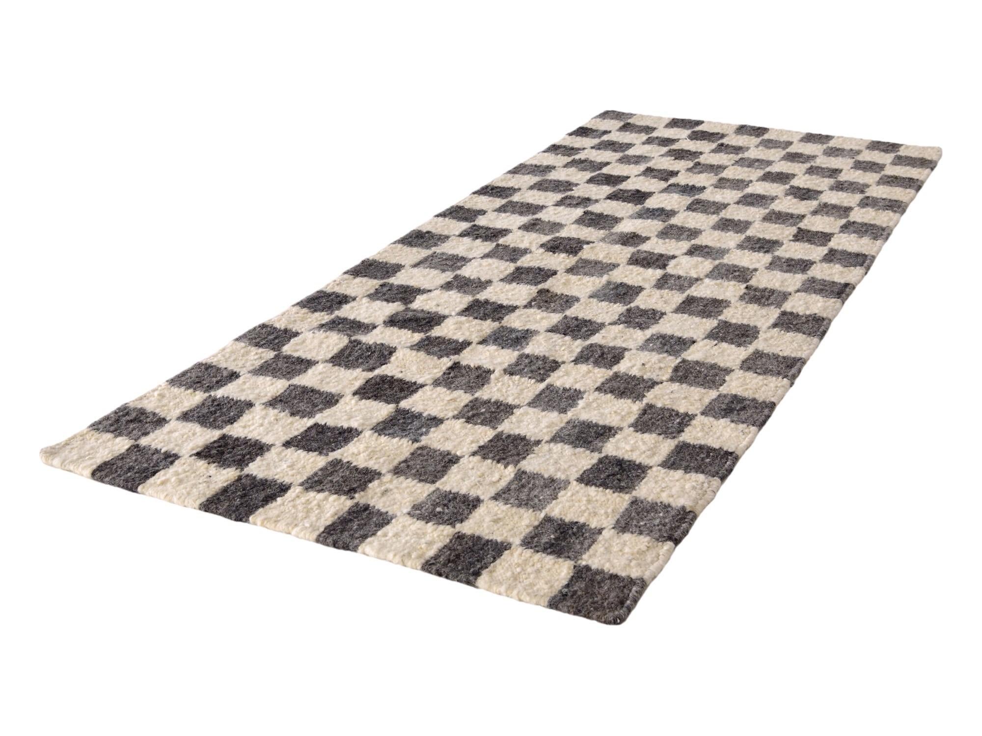 3' 2 x 8' Hand Knotted Moroccan Wool Runner Rug