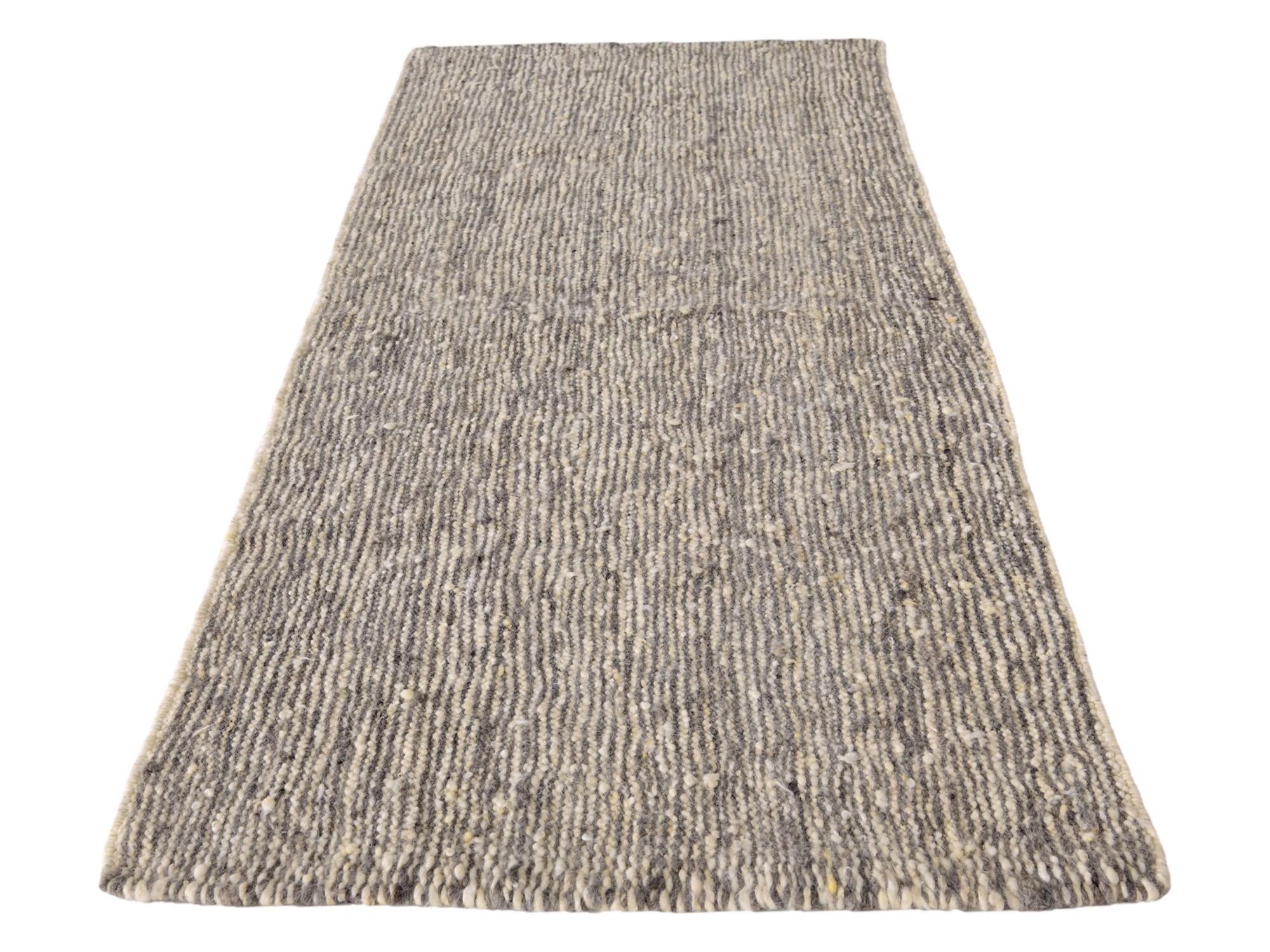 3' 1 x 8' Hand Knotted Moroccan Wool Runner Rug