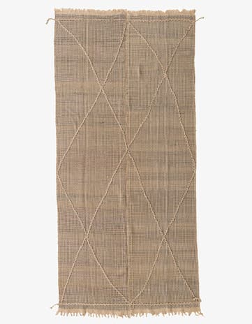 5' 10 x 12' 4 Hand Knotted Moroccan Wool Runner Rug