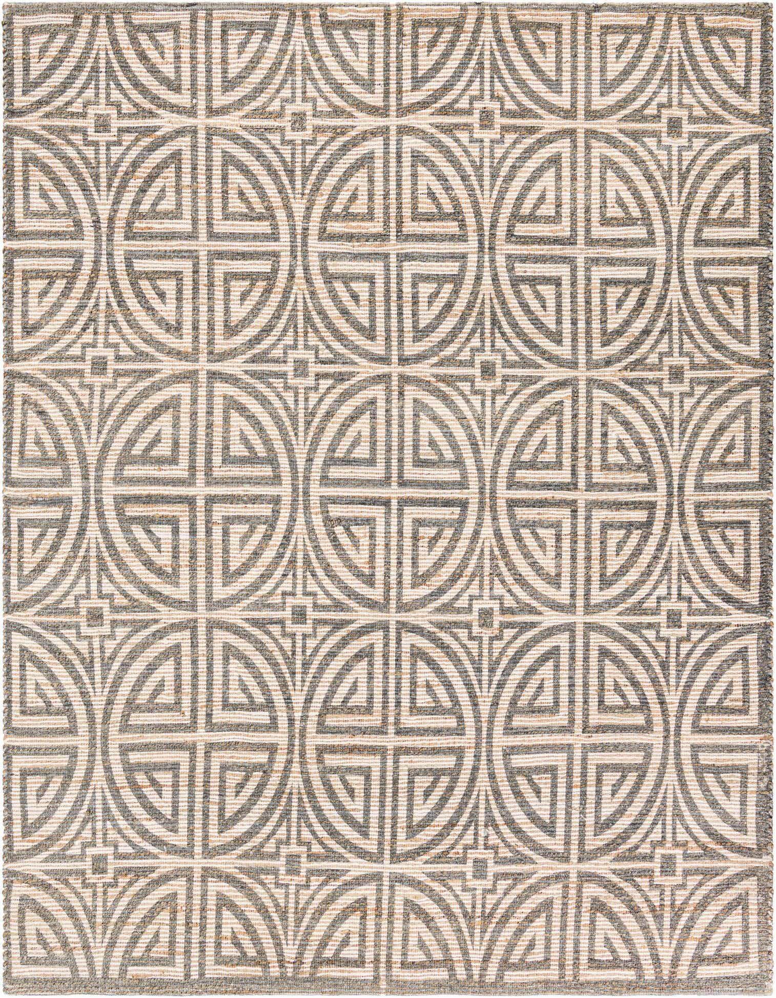 7' 10 x 7' 10 Hand Woven Chenille Jute Square Rug