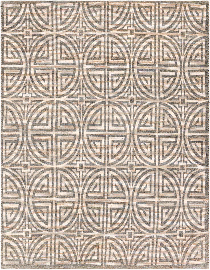 Detail image of 7' 10 x 7' 10 Hand Woven Chenille Jute Square Rug