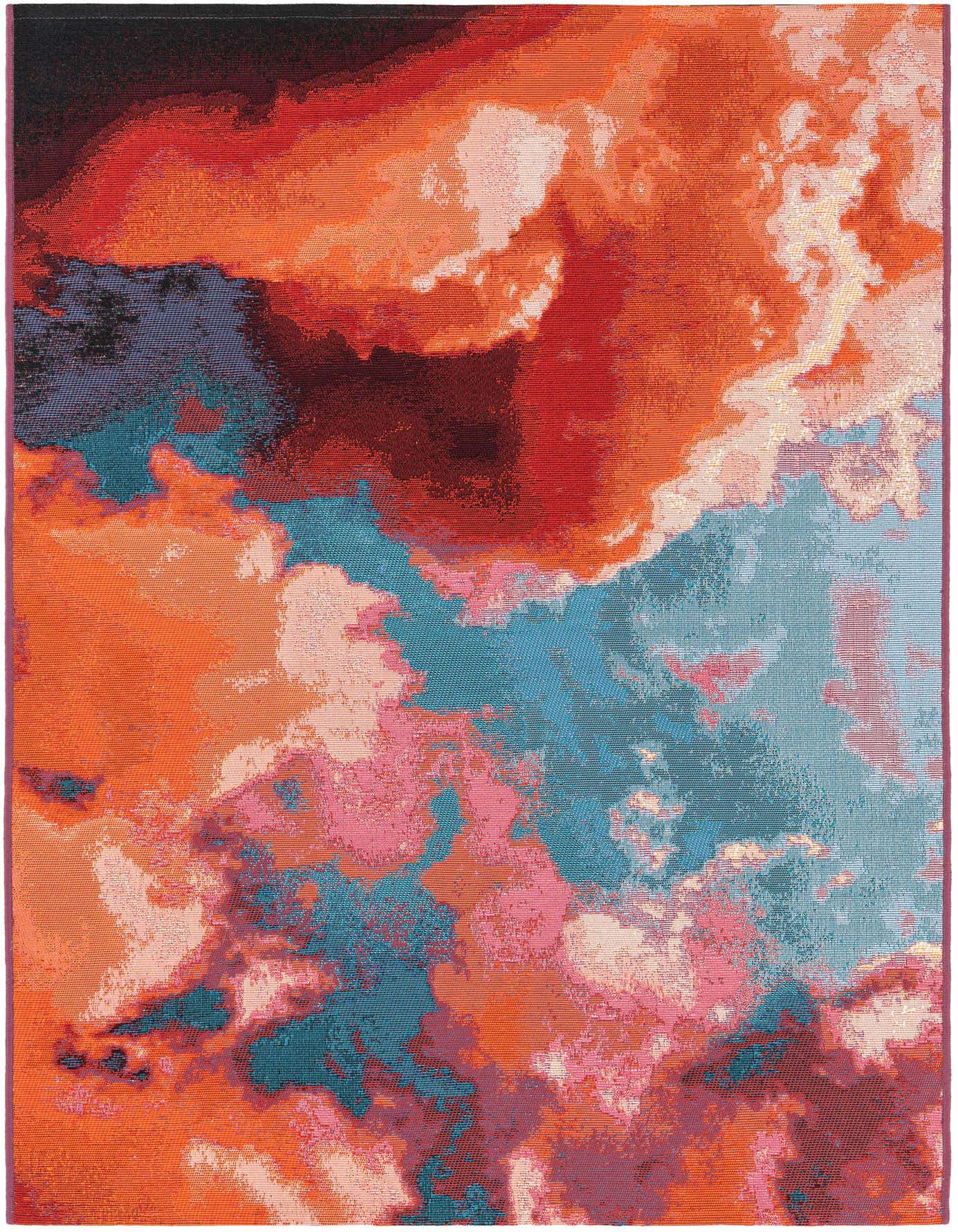 4' 1 x 6' 1 Easy-Clean Modern Indoor / Outdoor Rug