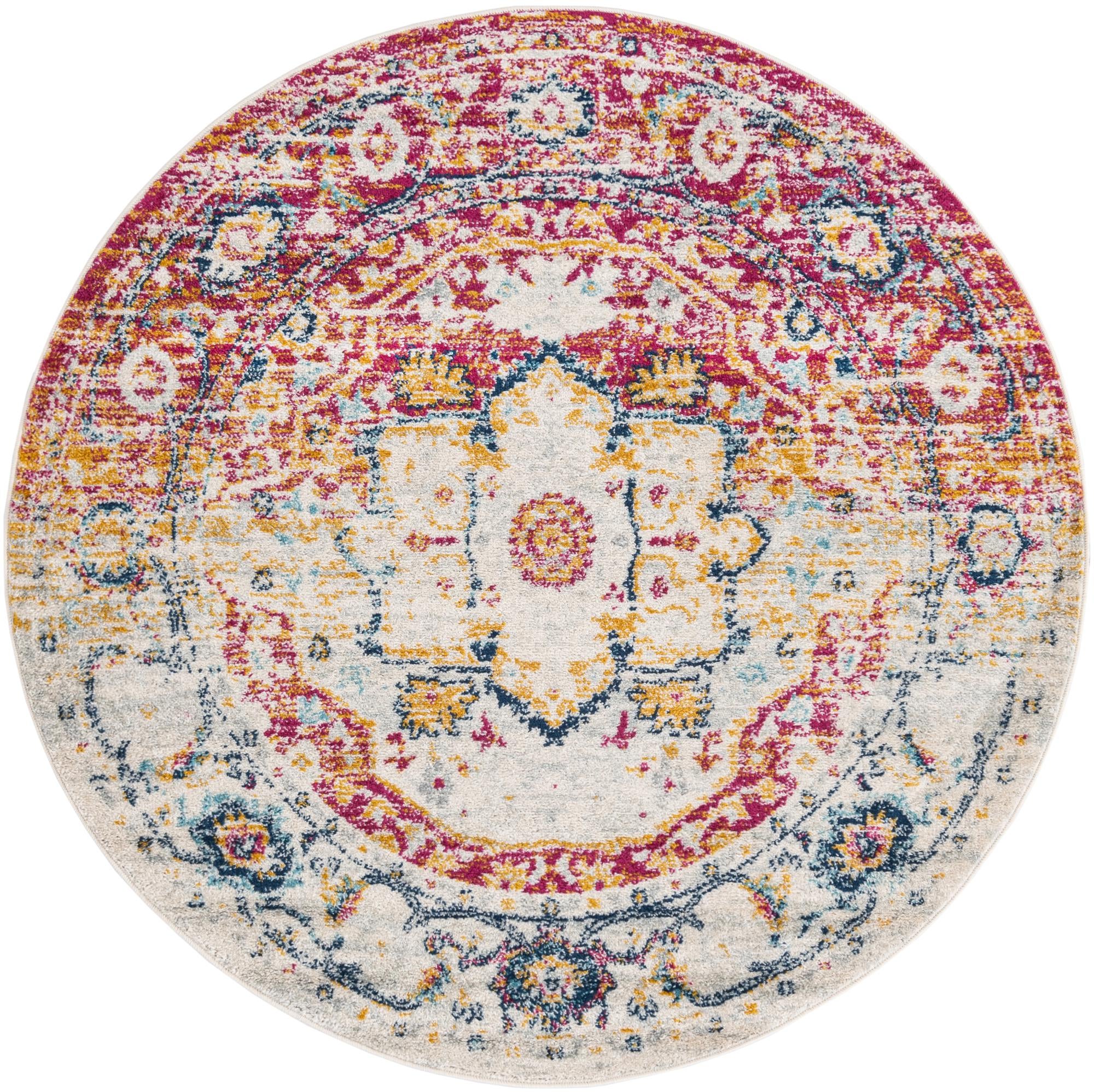 5' 3 x 5' 3 Madeline Vintage Round Rug