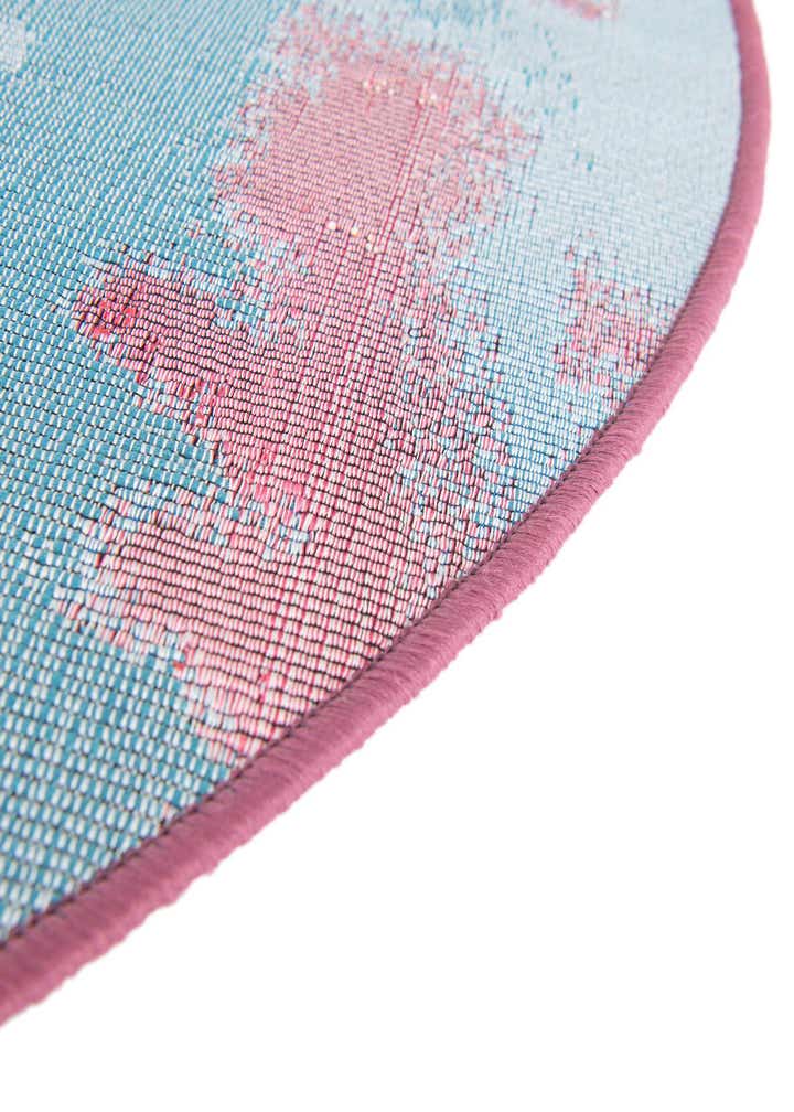 10' x 10' Easy-Clean Modern Indoor / Outdoor Round Rug