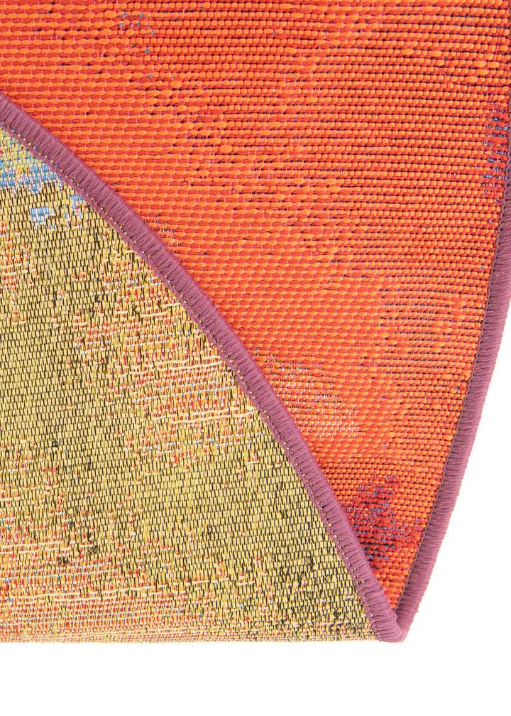 10' x 10' Easy-Clean Modern Indoor / Outdoor Round Rug