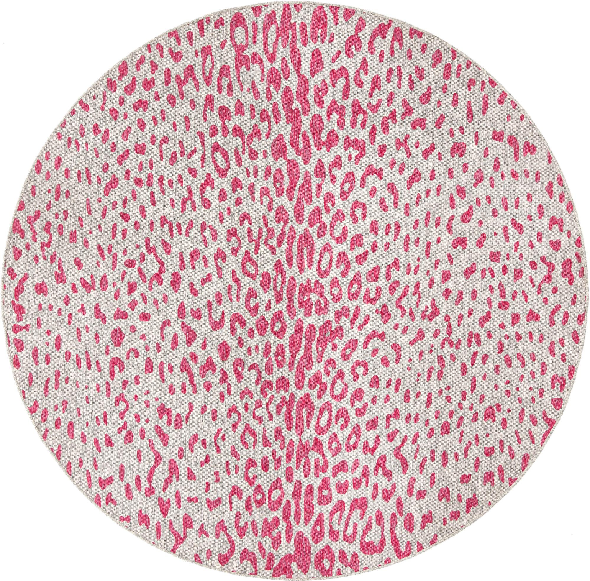 10' x 10' Easy-Clean Safari Indoor / Outdoor Round Rug