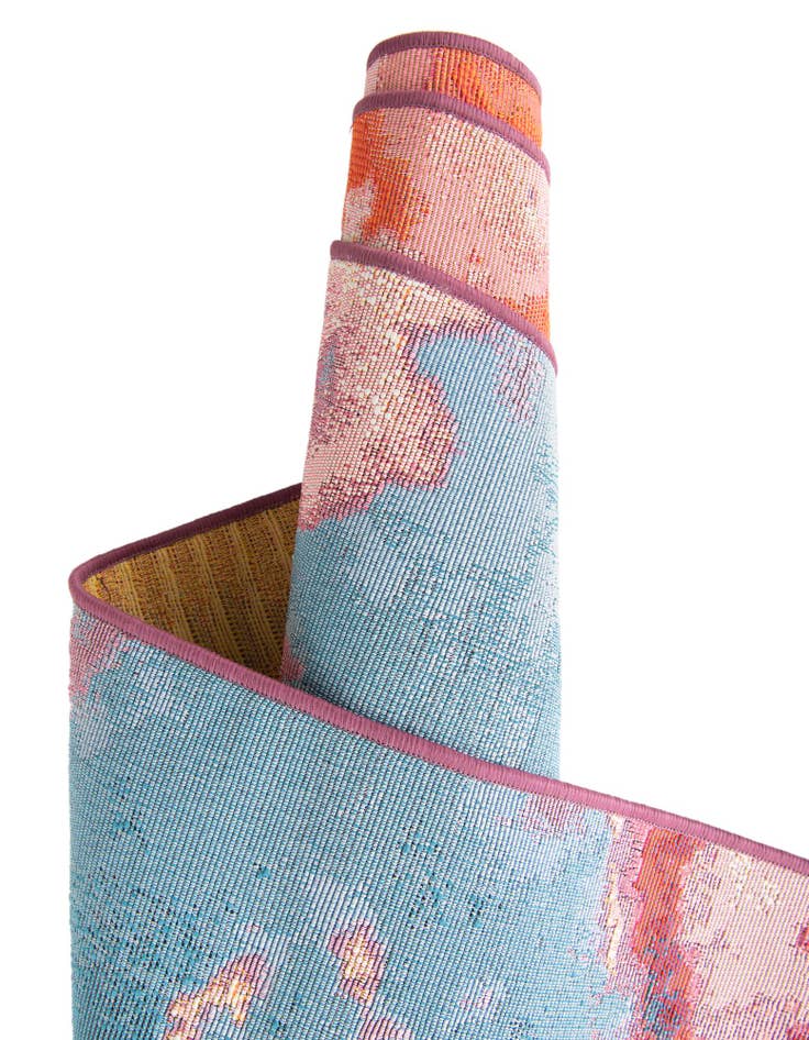 Detail image of 2' x 5' 1  Washable Modern Indoor / Outdoor Runner Rug