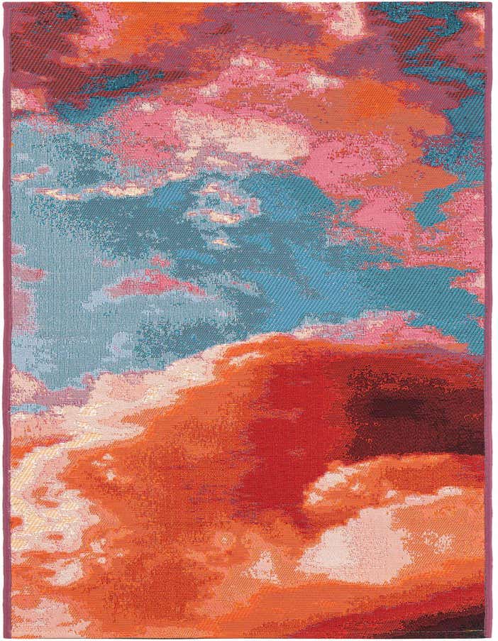 2' x 6' 1 Easy-Clean Modern Indoor / Outdoor Runner Rug