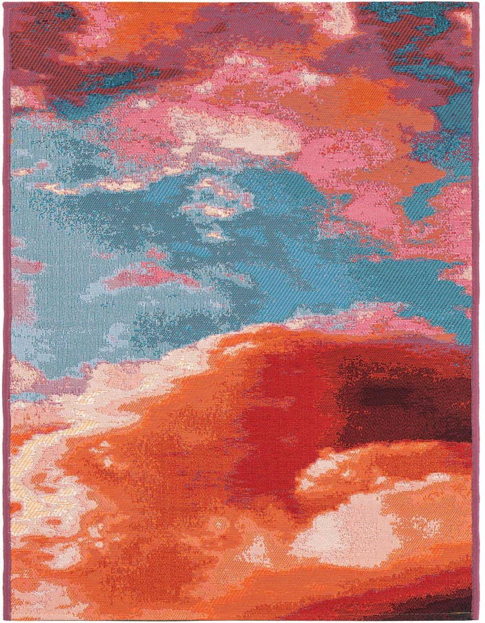 Detail image of 2' x 6' 1 Easy-Clean Modern Indoor / Outdoor Runner Rug
