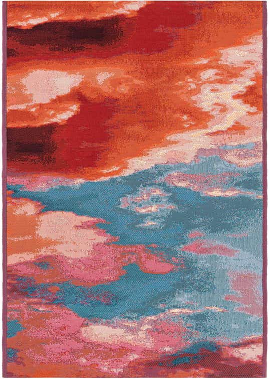 2' x 8' Easy-Clean Modern Indoor / Outdoor Runner Rug
