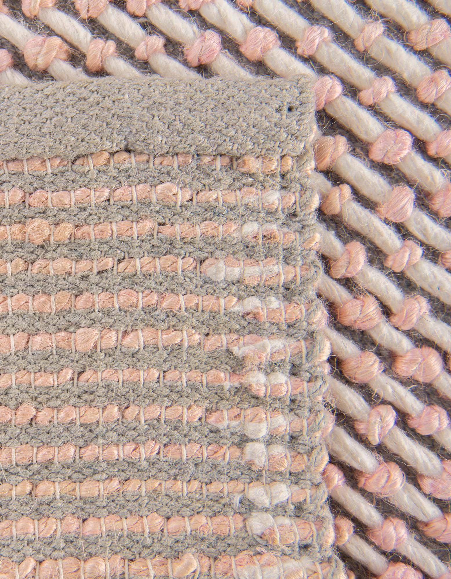 2' x 8' Hand Woven Seaside Pearl Jute Runner Rug