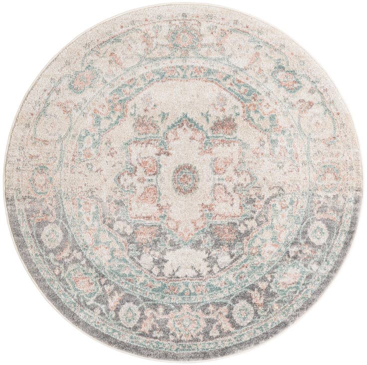 Detail image of 5' x 5' Madeline Vintage Round Rug