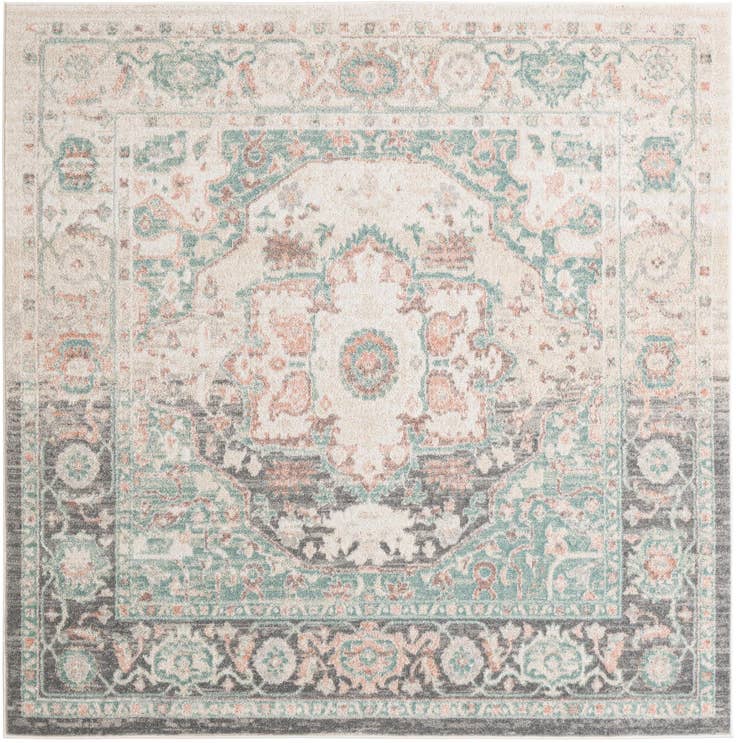 Detail image of 8' x 8' Madeline Vintage Square Rug