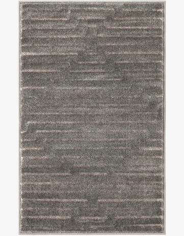 Gray and Silver Vogue Geo Rug