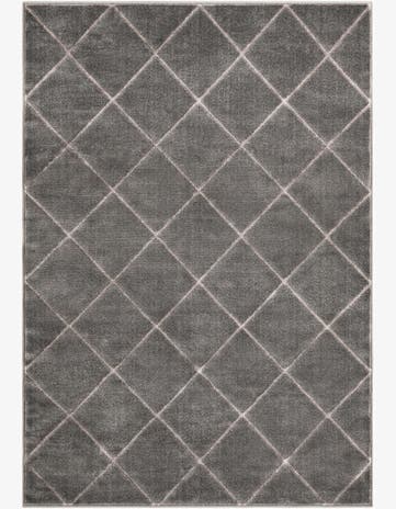Gray and Silver Vogue Geo Rug